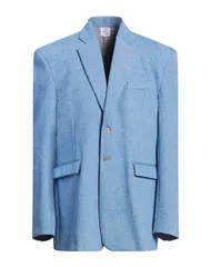 ヴェトモン メンズ アウター ジャケット・ブルゾン VETEMENTS テーラードジャケット Blue ブルーのサムネイル