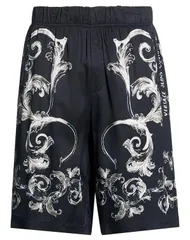 ヴェルサーチ メンズ ボトムス ハーフパンツ・ショーツ VERSACE JEANS COUTURE ショートパンツ＆バミューダパンツ Black ブラックのサムネイル