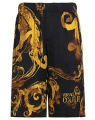 ヴェルサーチ メンズ ボトムス ハーフパンツ・ショーツ VERSACE JEANS COUTURE ショートパンツ＆バミューダパンツ Black ブラックのサムネイル