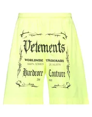 ヴェトモン メンズ ボトムス ハーフパンツ・ショーツ VETEMENTS ショートパンツ＆バミューダパンツ Lime Green ライムのサムネイル