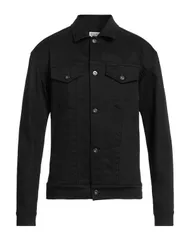 マルセロバーロン メンズ アウター ジャケット・ブルゾン MARCELO BURLON デニムブルゾン Black ブラックのサムネイル