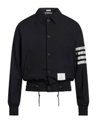 トムブラウン メンズ アウター ジャケット・ブルゾン THOM BROWNE ブルゾン Midnight Blue ブルーのサムネイル