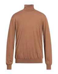 ラルディーニ メンズ アウター ニット・セーター LARDINI タートルネック Brown ブラウンのサムネイル