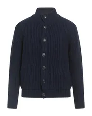 フェデーリ メンズ アウター カーディガン FEDELI カシミヤニット Midnight Blue ブルーのサムネイル
