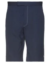 トムブラウン メンズ ボトムス ハーフパンツ・ショーツ THOM BROWNE ショートパンツ＆バミューダパンツ Midnight Blue ブルーのサムネイル