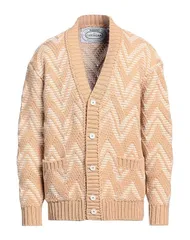ミッソーニ メンズ アウター カーディガン MISSONI カーディガン Camel キャメルのサムネイル