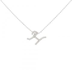 イニシャル英文字H 1粒ダイヤモンドブレスレット ゴールド14K 