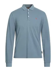 ナパピリ メンズ トップス ポロシャツ NAPAPIJRI ポロシャツ Blue Gray グレーのサムネイル