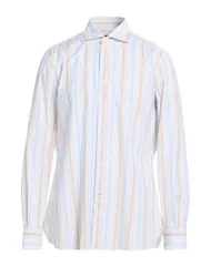 イザイア メンズ トップス シャツ ISAIA ストライプ柄シャツ White ホワイトのサムネイル