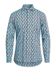 グレイ ダニエレ アレッサンドリー二 メンズ トップス シャツ GREY DANIELE ALESSANDRINI 柄入りシャツ Azure Blue ブルーのサムネイル