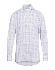 イザイア メンズ トップス シャツ ISAIA チェック柄シャツ White ホワイトのサムネイル