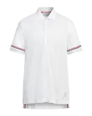 トムブラウン メンズ トップス ポロシャツ THOM BROWNE ポロシャツ White ホワイトのサムネイル