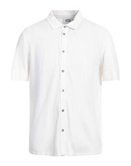 アルファス テューディオ メンズ トップス シャツ ALPHA STUDIO 無地シャツ White ホワイト