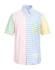 【送料無料】 トムブラウン メンズ シャツ トップス チェック柄シャツ Pink