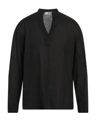 グリフォーニ メンズ トップス シャツ GRIFONI 無地シャツ Black ブラックのサムネイル