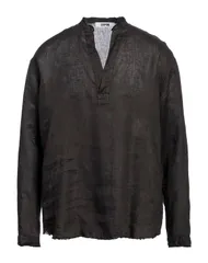 グリフォーニ メンズ トップス シャツ GRIFONI 無地シャツ Dark Brown ブラウンのサムネイル