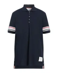 トムブラウン メンズ トップス ポロシャツ THOM BROWNE ポロシャツ Midnight Blue ブルーのサムネイル