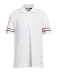 トムブラウン メンズ トップス ポロシャツ THOM BROWNE ポロシャツ White ホワイトのサムネイル