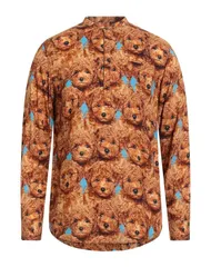 ダニエレ アレッサンドリー二 メンズ トップス シャツ DANIELE ALESSANDRINI HOMME 柄入りシャツ Brown ブラウンのサムネイル