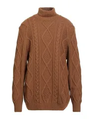 タリアトーレ メンズ アウター ニット・セーター TAGLIATORE タートルネック Camel キャメルのサムネイル