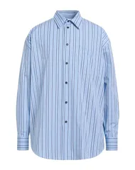 【送料無料】 オフホワイト メンズ シャツ トップス ストライプ柄シャツ Sky Blue