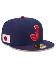 ニューエラ メンズ アクセサリー 帽子 New Era Mens Navy Japan Baseball 2026 World Baseball Classic 59FIFTY Fitted Hat Navy ネイビー