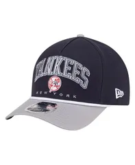 【送料無料】 ニューエラ メンズ 帽子 アクセサリー Mens NavyGray New York Yankees Arch 9FORTY AFrame MCrown Adjustable Hat Navy Gray