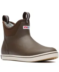 エクストラタフ メンズ シューズ ブーツ・レインブーツ アンクル フリース XTRATUF Mens Fleece Lined Ankle Deck Boot Brown ブラウンのサムネイル