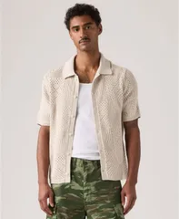 リーバイス メンズ アウター ニット・セーター 半袖 Levis MenshortSleeve Sweater Pumiceのサムネイル