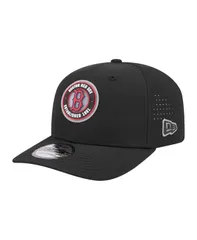ニューエラ メンズ アクセサリー 帽子 New Era Mens Black Boston Red Sox Circle 9SEVENTY Adjustable Hat Black ブラック