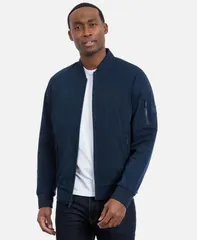 【送料無料】 カルバンクライン メンズ ジャケット・ブルゾン アウター Mens Modern Flight Bomber Jacket Dark Sapphire