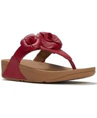 フィットフロップ レディース シューズ スリッポン・ローファー サンダル FitFlop Womens Lulu Flower Toe Post SlipOn Sandals Burnt Berryのサムネイル