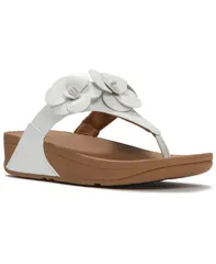 フィットフロップ レディース シューズ スリッポン・ローファー サンダル FitFlop Womens Lulu Flower Toe Post SlipOn Sandals Urban Whiteのサムネイル