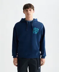 スコッチアンドソーダ メンズ アウター パーカー・スウェット グラフィック SCOTCH SODA Mens Out Post Graphic Hoodie Pageant Blue ブルーのサムネイル