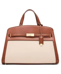 アンクライン レディース アクセサリー ベルト Anne Klein Large Belted Satchel with Convertible Strap Tan CreamHazelnut クリーのサムネイル