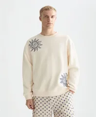 スコッチアンドソーダ メンズ アウター パーカー・スウェット シャツ 刺繍 SCOTCH SODA Mens Embroidered RegularFit Sweatshirt Eggnogのサムネイル