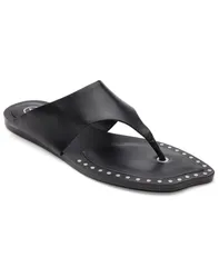アッシュ レディース シューズ スリッポン・ローファー サンダル ASH Womens GeniuslipOn Flat Sandals Black Leather ブラックのサムネイル