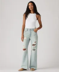 リーバイス レディース シューズ ブーツ・レインブーツカット ジーンズ Levis Womens MidRise WideLeg Bootcut Jeans Que Pasaのサムネイル