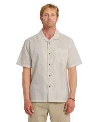 【送料無料】 クイックシルバー メンズ シャツ トップス Mens LoBiscus ShortSleeve Shirt Snow white