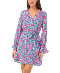 【送料無料】 セセ レディース ワンピース トップス Womens VNeck LongSleeve Dress Legacy Pink