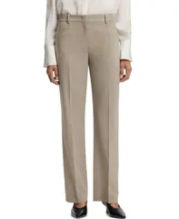 ヒューゴボス レディース ボトムス カジュアルパンツ ウール Hugo Boss Womens Melange Virgin Wool RelaxedFit Pants Open Beige ベージュのサムネイル