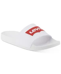 リーバイス メンズ シューズ サンダル ロゴ Levis Mens BatwingLogo Slides White ホワイトのサムネイル