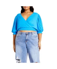 【送料無料】 シティーシック レディース シャツ トップス Womens Dee Top Cornflower