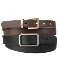 カルバンクライン レディース アクセサリー ベルト Calvin Klein 2Pc Skinny Belt Set Blackbrown ブラックのサムネイル