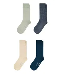 カルバンクライン メンズ アンダーウェア 靴下 Calvin Klein Mens Crew Dressocks 4Pack Assorted