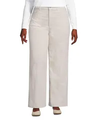 ランズエンド レディース ボトムス カジュアルパンツ ワイドレッグ コーデュロイ Lands End Womens High Rise Wide Leg Corduroy Pants Ivory latte アイボリー