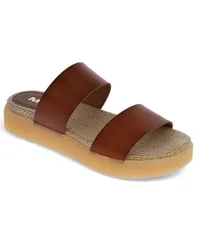 ミア レディース シューズ サンダル プラットフォーム MIA Womensaige Double Band Platform Slide Sandals Cognacのサムネイル