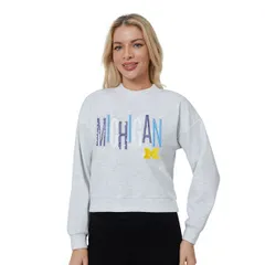 コンセプツ スポーツ レディース アウター パーカー・スウェット シャツ Conceptsport Womens Michigan Wolverines Gray Lilian Pullover Sweatshirt NoColor グレー