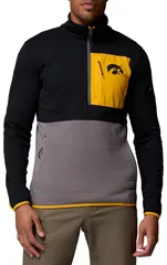 コロンビア メンズ アウター ジャケット・ブルゾン Columbia Mens Iowa Hawkeyes Black Hike HalfZip Jacket NoColor ブラック