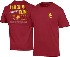 チャンピオン メンズ トップス Tシャツ ジャージー Champion Mens USC Trojans Cardinal 2Hit Jersey TShirt NoColor